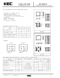 Datasheet KF458V manufacturer KEC